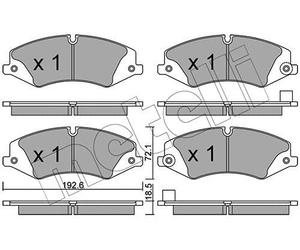 metelligroup 22-0836-6 - Made in Italy - Brake Pads