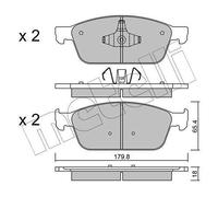 metelligroup 22-0989-0 - Made in Italy - Brake Pads
