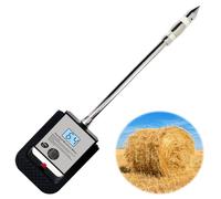 Metellme Portable Hay Moisture Meter Tester with 15.7" Probe for Hay Bales,Cereal Straw,Bran,Forage Grass,Soybean Meal,Leymus Chinensis,Emperor Bamboo Grass,Alfalfa,Fibre,Hay Moisture Testing