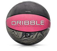 meteor Basketball Children Women Men Sizes 5 6 7 Orange Ideal For Indoor Training Matches Soft Non-Slip Surface High Durability Good Grip Rubber (DRIBBLE #7, Pink)