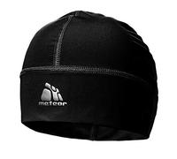 meteor Beanie Hat Skull Cap Windproof Cycling Running Skiing Snowboard Motorcycle Sports Under Helmet Antibacterial Quick Dry Stretchable Warm Thermal Outdoors Men Women Boys Girls One Size Black