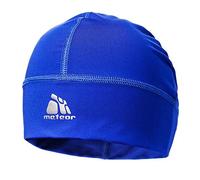 meteor Beanie Hat Skull Cap Windproof Cycling Running Skiing Snowboard Motorcycle Sports Under Helmet Antibacterial Quick Dry Stretchable Warm Thermal Outdoors Men Women Boys Girls One Size Blue