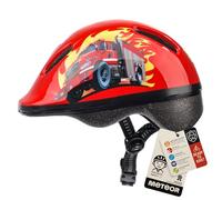 Meteor - Bike Helmet For Baby, Kids, Boys, Girls - Cycling Safety Small Sizes Child MTB Bike Bicycle Skateboard Scooter Lightweight Adjustable Breathable - Size: XS 44-48 cm - Motif : Fire