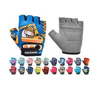 meteor Kids Cycling Gloves - Durable Anti-Slip Bicycle Gloves for Boys and Girls, Breathable, Soft Padding for Safety, Ideal for Bike Riding and Outdoor Sports