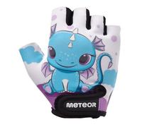 meteor Kids Cycling Gloves - Durable Anti-Slip Bicycle Gloves for Boys and Girls, Breathable, Soft Padding for Safety, Ideal for Bike Riding and Outdoor Sports