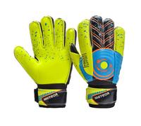 meteor Goalie Gloves for Kids Goalkeeper Gloves Football Goalkeeping Gloves Boys Youth Adult Junior Children Strong Keeper Grip Finger Protection Prevent Injuries Embossed Back Football