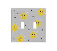 Meteor Dual-Texture Roman Frame Switch Plate â€“ Premium Pc Wall Switch Cover with Full-Panel Embossed Print, Heavy-Duty 100°c Heat & Fade Resistant Design for Residential & Commercial Use