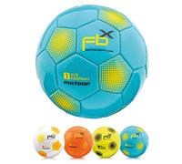 meteor - Football for Kids, Women & Men - Soft Non-Slip Rubber Ball for Indoor Training & Outdoor Matches - Durable Moon Ball with Pump Option - Size 1 - Colour: Blue