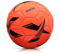 meteor - Football Training Ball - Spin Football Ball Durable Machine-Stitched Panels for Better Grip - Ideal Ball for Training - Robust 32-panel Surface - Indoor & Outdoor - Size 5 - Orange