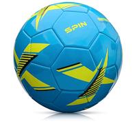 meteor - Football Training Ball - Spin Football Ball Durable Machine-Stitched Panels for Better Grip - Ideal Ball for Training - Robust 32-panel Surface - Indoor & Outdoor - Size 1 - Blue
