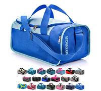 Sports Bag Gym Holdall Men Women Duffel Shoulder Fitness Bag Swimming Pool Bag Travel Holiday Strap Cabin Luggage Weekender Overnight Camping Small 20L Large 40L (Light Blue/Blue, 20 L)