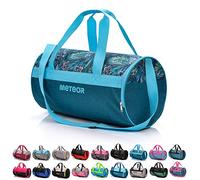 meteor Gym Duffel Cabin Holdall Bag - Lightweight Sports Luggage with Shoe Compartment, Shoulder Strap, Underseat Hand Size for Travel Workout Weekend Overnight (Leaves, 25L)