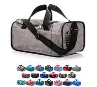 Sports Bag Gym Holdall Men Women Duffel Shoulder Fitness Bag Swimming Pool Bag Travel Holiday Strap Cabin Luggage Weekender Overnight Camping Small 20L Large 40L (Grey Melange/Black, 20 L)