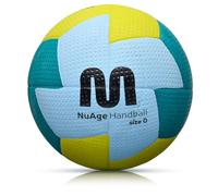 meteor - Handball, Volleyball for Kids, Boys, Girls, Teenagers and Women, Ideal for Small Hands, for Training, Soft Ball with Non-Slip Surface - Outdoor Sport - Size #0 - Colour: Yellow/Blue