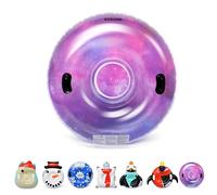 meteor Inflatable Snow Tube Sledge Tube Winter Snow Sled Large Snow Tube for Sledding Heavy Duty Snow Tube with 2 Handles for Kids and Adults