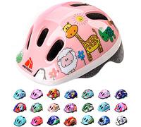 Meteor Kids Bike Helmet Animals XS 44-48 cm, Toddler & Child Cycling Helmet, Lightweight Adjustable Scooter & Skate Helmet with Airflow Vents, Washable Padding, Safety Head Protection
