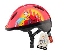 Meteor Kids Bike Helmet Fire 2 XS 44-48 cm, Toddler & Child Cycling Helmet, Lightweight Adjustable Scooter & Skate Helmet with Airflow Vents, Washable Padding, Safety Head Protection