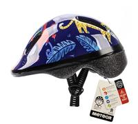 Meteor Kids Bike Helmet Jungle XS 44-48 cm, Toddler & Child Cycling Helmet, Lightweight Adjustable Scooter & Skate Helmet with Airflow Vents, Washable Padding, Safety Head Protection