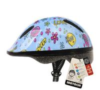 Meteor Kids Bike Helmet Kiss XS 44-48 cm, Toddler & Child Cycling Helmet, Lightweight Adjustable Scooter & Skate Helmet with Airflow Vents, Washable Padding, Safety Head Protection