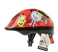 Meteor Kids Bike Helmet Monsters S 48-52 cm, Toddler & Child Cycling Helmet, Lightweight Adjustable Scooter & Skate Helmet with Airflow Vents, Washable Padding, Safety Head Protection