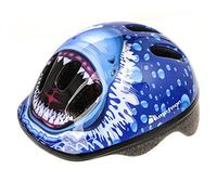 Meteor Kids Bike Helmet Shark S 48-52 cm, Toddler & Child Cycling Helmet, Lightweight Adjustable Scooter & Skate Helmet with Airflow Vents, Washable Padding, Safety Head Protection