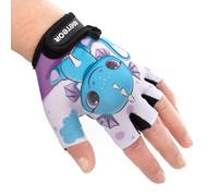meteor Kids Cycling Gloves - Durable Anti-Slip Bicycle Gloves for Boys and Girls, Breathable, Soft Padding for Safety, Ideal for Bike Riding and Outdoor Sports