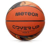 meteor Layup Basketball - Ideal for Youth, Women & Men - Indoor & Outdoor Training Ball for Kids’ Hands - Abrasion Resistant, Non-slip Surface - Size 5 - Motif: Cover Up