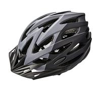 Meteor - MARVEN Cycle Helmet - Lightweight Adjustable Helmet for Men, Women, Kids - MTB, Bike, Scooter, Skateboard & Hoverboard - Breathable with Detachable Visor - Size L - Grey/Dark Gray/Black