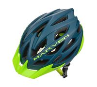 Meteor - MARVEN Cycle Helmet - Lightweight Adjustable Helmet for Men, Women, Kids - MTB, Bike, Scooter, Skateboard & Hoverboard - Breathable with Detachable Visor - Size S - Blue/Green