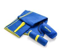 meteor - Microfibre Quick Dry Towel - 110 x 175 cm - Lightweight Gym, Swimming, Yoga - Compact Beach Blanket, Bath Sheet - for Pets, Dogs - Camping Equipment - Men, Women, Kids - Navy Blue