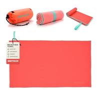 meteor microfibre towel - Lightweight travel towel for gym, swimming, backpacking - Compact & quick-dry gym towels with carry pouch - Travels Ideal for everyday use and trips - 110 x 175 cm - Pink