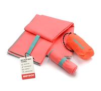 meteor microfibre towel - Lightweight travel towel for gym, swimming, backpacking - Compact & quick-dry gym towels with carry pouch - Travels Ideal for everyday use and trips - 80 x 130 cm - Pink