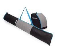 meteor Ski Bag Set Norse - Large Capacity for Gear + Ski Bag with Zippers & Carry Handles - Water-Resistant 600D Polyester - Foldable Winter Sport Travel Set - Ideal for Ski Trips - Gray/Black