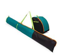 meteor Ski Bag Set Norse - Large Capacity for Gear + Ski Bag with Zippers & Carry Handles - Water-Resistant 600D Polyester - Foldable Winter Sport Travel Set - Ideal for Ski Trips - Green/Black