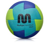 meteor - Handball, Volleyball for Kids, Boys, Girls, Teenagers and Women, Ideal for Small Hands, for Training, Soft Ball with Non-Slip Surface - Outdoor Sport - Size #2 - Colour: Green/Navy