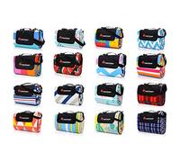 meteor - Picnic Blanket - Camping Essentials - Camping Rug - Outdoor Rug - Beach Blanket - With Handle Strap And Pocket Waterproof - Size: 180 x 200 cm - Colour : Multi-colored Stripes 4
