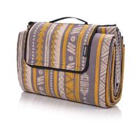 meteor - Picnic Blanket Waterproof - Large Outdoor Rug Foldable Camping Mat with Carry Handle - Sandproof Washable Garden, Beach Blanket - Lightweight Travel Accessory - Maya Motif - 200x200 cm
