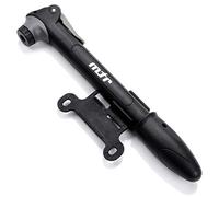 meteor Portable High Pressure Mini Bike Hand Pump for Road Bicycle Mountain Bike MTB Frame Presta and Schrader Suitable Connector Stored Fully Inside Light Powerful
