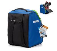 meteor Ski Boot Bag - Waterproof Backpack for Winter Gear - Durable 600D Polyester - Large Capacity Storage for Boots, Helmet, Goggles - Travel-Ready Design for Ski Trips - Blue