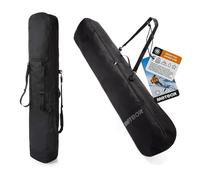 meteor Snowboard Bag - Durable & Water-Resistant Carry Case with Adjustable Straps - Compact Foldable Design for Storage - 167x34cm Travel Cover - Ideal for Transport & Protection - Black