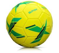 meteor - SPIN Football Training Ball - For Adults, Juniors & Kids - Match & Practice Use - Indoor & Outdoor - Multi-Colour Soccer Ball - Robust 32-panel Surface - Size 1 - Colour: Yellow