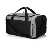 Meteor - Sports Duffel Bag - Cabin Size Travel Holdall for Gym - Lightweight PE Bag with Shoulder Strap & Shoe Pocket - Shoulder Bag - Gym Accessories - Black/Grey - 40 L