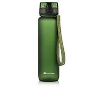 meteor Water bottle 1000 ml - Secure flip lid with lock for daily hydration - Durable and practical sports water bottle for training and travel - Sport water bottle Dark Green