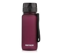 meteor - Water Bottle for Kids - 650 ml - Travel, Drinks, Sports, School, Gym - Fruit Infuser - BPA Free Tritan - Leak Proof Lid with Flip Cap & Safety Lock - Carry Strap - Claret