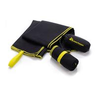 meteor Microfibre Towel Quick Dry Gym Pool Fitness Swimming Travel Camping Beach Yoga Pilates Bath Shower Absorbent Compact Lightweight Dry Men Women Kids Post-Bath Pet Drying (110 x 175 cm, Black)