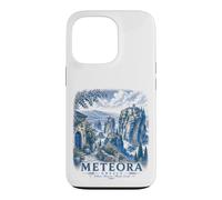 Meteora Greece Vintage Monastery Travel Landscape Art Case for iPhone 13 Pro