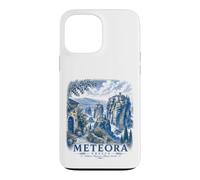 Meteora Greece Vintage Monastery Travel Landscape Art Case for iPhone 13 Pro Max