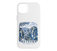 Meteora Greece Vintage Monastery Travel Landscape Art Case for iPhone 14 Plus