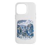 Meteora Greece Vintage Monastery Travel Landscape Art Case for iPhone 14 Pro Max