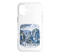 Meteora Greece Vintage Monastery Travel Landscape Art Case for iPhone 16 Plus